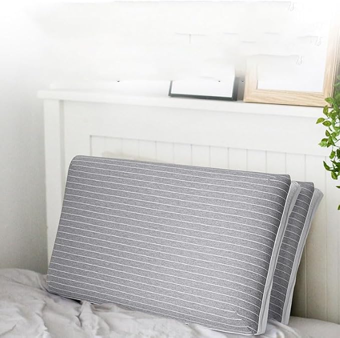 Hotel Home Multi Functional Knitted Cotton Slow Rebound Pillow(Gray)