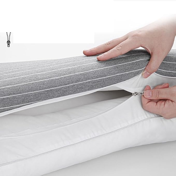 Hotel Home Multi Functional Knitted Cotton Slow Rebound Pillow(Gray)
